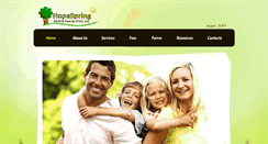Desktop Screenshot of hopespringchildandfamily.com